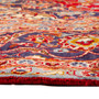 Ardekan Persian Rug 11'10" x 8'0" - Semi Antique Medallion (Toranj), Shah Abbasi Red, Navy Blue, Ivory Hand Knotted | back view | SKU 110008