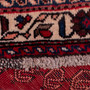 Shiraz Persian Rug 9'0" x 6'5" - Semi Antique Geometric Blue, Red Hand Knotted | pile detail | SKU 111498