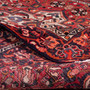 Bakhtiari Persian Rug 9'6" x 6'7" - Semi Antique Medallion Blue, Crimson Hand Knotted | detail view | SKU 111500