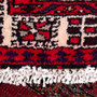 Azerbaijan Persian Rug 10x3 ft - Semi Antique Medallion Toranj, Geometric Red, Cream, Navy Blue Hand Knotted | pile detail | SKU 111501