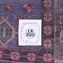 Mahabad Persian Rug 6x4 ft - Semi Antique Geometric Red, Blue Hand Knotted | full view | SKU 111509
