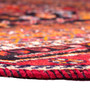 Qashqai Persian Rug 7'1" x 4'0" - Semi Antique Geometric Crimson, Blue Hand Knotted | side view | SKU 111524