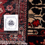 Bakhtiari Persian Rug 9'0" x 4'1" - Semi Antique Medallion Blue, Crimson Hand Knotted | full view | SKU 111545