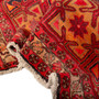 Ardabil Persian Rug 10'6" x 4'9" - Semi Antique Geometric Diamond Lattice Red Orange Burnt Orange Hand Knotted | detail view | SKU 110010
