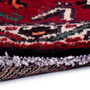 Shiraz Persian Rug 4'8" x 3'4" - Semi Antique Geometric Blue, Red Hand Knotted | back view | SKU 111553