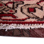 Mazlaghan Persian Rug 6'11" x 4'3" - Semi Antique Medallion Navy Blue, Crimson Hand Knotted | back view | SKU 111605
