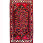 Quchan Persian Rug 9x5 ft - Semi Antique Medallion (Toranj), Geometric Red, Madder Red, Cream Hand Knotted | front view | SKU 111810