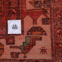 Quchan Persian Rug 9x5 ft - Semi Antique Medallion Red, Blue Hand Knotted | full view | SKU 111810