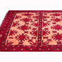 Baluch Persian Rug 2'6" x 2'2" - Semi Antique Mihrab Red, Blue Hand Knotted | pile detail | SKU 111820