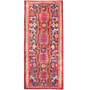 Ardabil Persian Rug 10x4 ft - Semi Antique Medallion Turquoise, White Hand Knotted | front view | SKU 110011