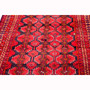Baluch Persian Rug 5'11" x 2'11" - Semi Antique Mihrab Red, Blue Hand Knotted | pile detail | SKU 111833