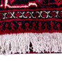 Josheghan Persian Rug 10x7 ft - Semi Antique Geometric Crimson, Navy Blue Hand Knotted | back view | SKU 112004