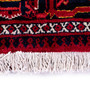 Josheghan Persian Rug 10x6 ft - Semi Antique Geometric Crimson, Navy Blue Hand Knotted | back view | SKU 112005