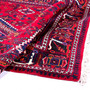 Josheghan Persian Rug 10'6" x 6'12" - Semi Antique Geometric Crimson, Navy Blue Hand Knotted | detail view | SKU 112005