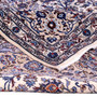 Kashmar Persian Rug 12'10" x 9'8" - Semi Antique Afshan Crimson, Ivory Hand Knotted | corner detail | SKU 112008