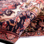Heriz Persian Rug 10x8 ft - Semi Antique Medallion Red, Brown Hand Knotted | detail view | SKU 112009