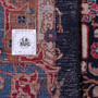 Kashmar Persian Rug 12x9 ft - Semi Antique Medallion Navy Blue, Crimson, Ivory Hand Knotted | full view | SKU 112010