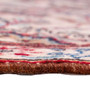 Kashan Persian Rug 8'10" x 5'5" - Semi Antique Medallion Crimson, Navy Blue Hand Knotted | side view | SKU 112011