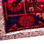 Songhor Persian Rug 11'3" x 2'11" - Semi Antique Geometric Red, Blue Hand Knotted | back view | SKU 112012