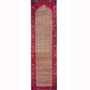 Songhor Persian Rug 11x2 ft - Semi Antique Geometric Red, Blue Hand Knotted | front view | SKU 112012