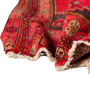 Ardabil Persian Rug 9'8" x 4'5" - Semi Antique Medallion Red, Burgundy, Orange Hand Knotted | detail view | SKU 110012