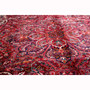 Heriz Persian Rug 13'5" x 10'0" - Semi Antique Medallion Red, Brown Hand Knotted | pile detail | SKU 112013