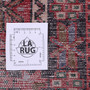 Karaja Persian Rug 10'8" x 3'1" - Semi Antique Medallion Ultramarine, Red Hand Knotted | full view | SKU 112015