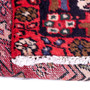 Karaja Persian Rug 10'8" x 3'1" - Semi Antique Medallion Ultramarine, Red Hand Knotted | back view | SKU 112015