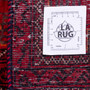 Baluch Persian Rug 2'4" x 1'5" - Semi Antique Mihrab Red, Blue Hand Knotted | full view | SKU 112022