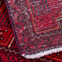 Baluch Persian Rug 2x1 ft - Semi Antique Mihrab Prayer, Geometric Red, Madder Red, Crimson Hand Knotted | detail view | SKU 112022