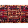 Ardabil Persian Rug 10x4 ft -  Medallion Turquoise, White Hand Knotted | pile detail | SKU 110013