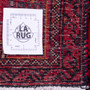 Baluch Persian Rug 2'6" x 1'5" - Semi Antique Mihrab Red, Blue Hand Knotted | full view | SKU 112023