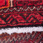 Baluch Persian Rug 2x1 ft - Semi Antique Mihrab Red, Blue Hand Knotted | corner detail | SKU 112023