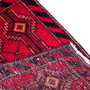 Baluch Persian Rug 2'2" x 1'4" - Semi Antique Mihrab Red, Blue Hand Knotted | detail view | SKU 112025