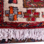 Heriz Persian Rug 10'10" x 3'5" - Semi Antique Medallion Red, Brown Hand Knotted | full view | SKU 112027
