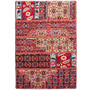 Zanjan Persian Rug 2'11" x 1'12" - Semi Antique Medallion Navy Blue, Crimson Hand Knotted | front view | SKU 112041