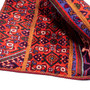 Zanjan Persian Rug 3'1" x 2'9" - Semi Antique Medallion Navy Blue, Crimson Hand Knotted | detail view | SKU 112042