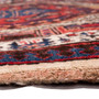 Ardabil Persian Rug 5x3 ft - Semi Antique Medallion Geometric Madder Red, Navy Blue, Cream Hand Knotted | side view | SKU 112055