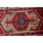 Ardabil Persian Rug 5'1" x 3'7" - Semi Antique Medallion Turquoise, White Hand Knotted | pile detail | SKU 112055