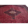 Ardabil Persian Rug 9'10" x 6'7" - Semi Antique Medallion Turquoise, White Hand Knotted | back view | SKU 112056