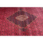 Ardabil Persian Rug 10'1" x 6'7" - Semi Antique Medallion Turquoise, White Hand Knotted | side view | SKU 112057
