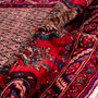 Kurdish Persian Rug 10x4 ft - Semi Antique Medallion Red, Blue Hand Knotted | corner detail | SKU 112102