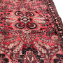 Hamadan Persian Rug 9x2 ft - Semi Antique Afshan Red, Blue Hand Knotted | back view | SKU 112104