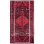 Tuyserkan Persian Rug 9'10" x 5'3" - Semi Antique Medallion Navy Blue, Blue Hand Knotted | front view | SKU 112105