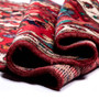 Hamadan Persian Rug 9x3 ft - Semi Antique Afshan Red, Blue Hand Knotted | corner detail | SKU 112107