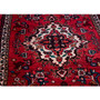 Mehraban Persian Rug 9'10" x 3'7" - Semi Antique Medallion Red, Blue Hand Knotted | side view | SKU 112108