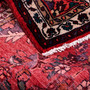 Mehraban Persian Rug 9'10" x 3'7" - Semi Antique Medallion Red, Blue Hand Knotted | corner detail | SKU 112108
