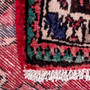 Hamadan Persian Rug 9'9" x 3'5" - Semi Antique Afshan Red, Blue Hand Knotted | pile detail | SKU 112111