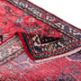 Hamadan Persian Rug 9x3 ft - Semi Antique Medallion (Toranj), Herati (Mahi) Madder Red, Navy Blue, Cream Hand Knotted | detail view | SKU 112111