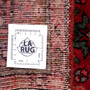 Hamadan Persian Rug 9x3 ft - Semi Antique Afshan Red, Blue Hand Knotted | full view | SKU 112112